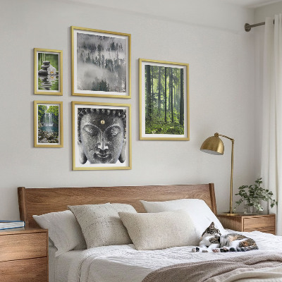 Set slika iznad kauča Opuštajuće zen prirodne teme