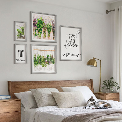 Set slika iznad kauča Rustikalne biljne inspiracije
