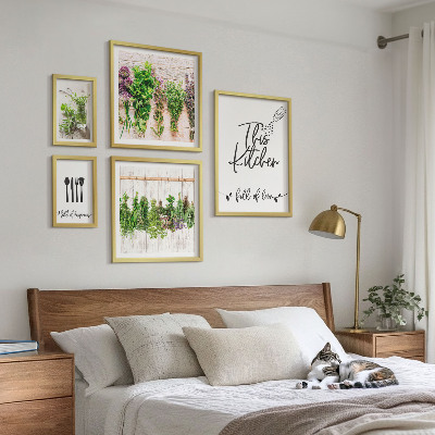Set slika iznad kauča Rustikalne biljne inspiracije