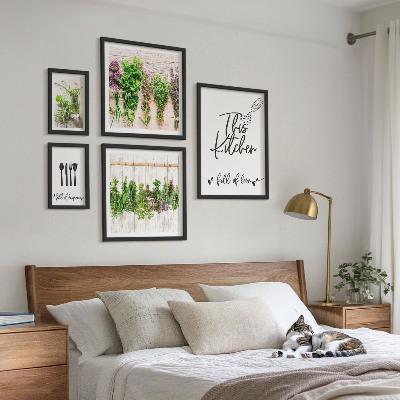 Set slika iznad kauča Rustikalne biljne inspiracije