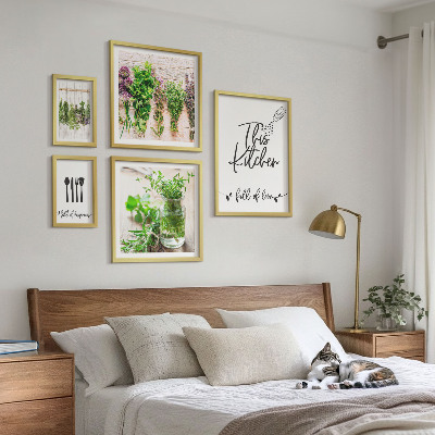 Set 5 slika u okviru Kuhinjsko bilje i kuhanje