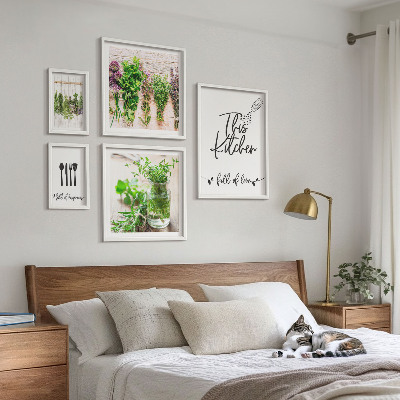 Set 5 slika u okviru Kuhinjsko bilje i kuhanje