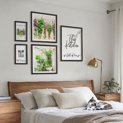 Set 5 slika u okviru Kuhinjsko bilje i kuhanje