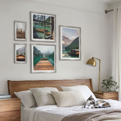 Set 5 slika u okviru Planinski krajolici s jezerima
