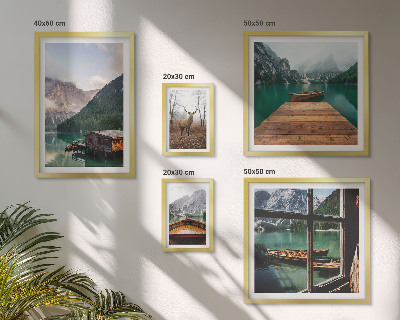 Set 5 slika u okviru Planinski krajolici s jezerima
