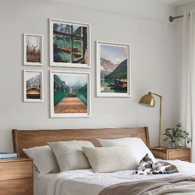 Set 5 slika u okviru Planinski krajolici s jezerima