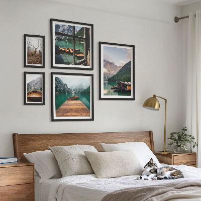 Set 5 slika u okviru Planinski krajolici s jezerima
