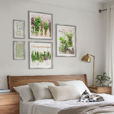 Set slika iznad kauča Inspiracije za ukrašavanje biljem