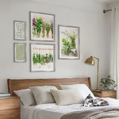 Set slika za dekoraciju s motivom bilja set slika iznad kauča