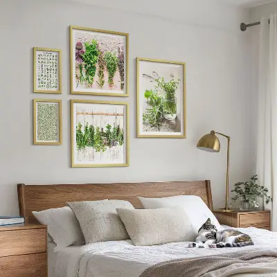 Set slika za dekoraciju s motivom bilja set slika iznad kauča