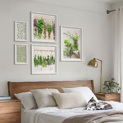 Set slika iznad kauča Inspiracije za ukrašavanje biljem