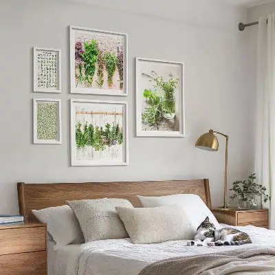 Set slika za dekoraciju s motivom bilja set slika iznad kauča