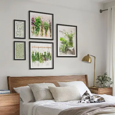 Set slika za dekoraciju s motivom bilja set slika iznad kauča