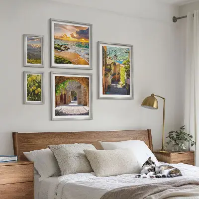 Set slika za iznad kauča motivi šarmantnih ulica i krajolika