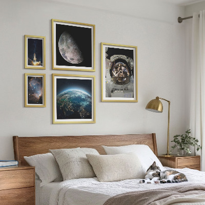 Set slika iznad kauča Svemirska otkrića astronauta