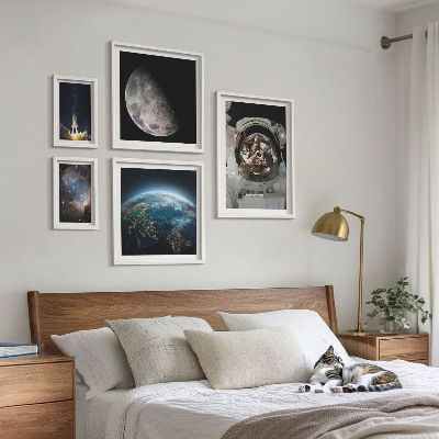 Set slika iznad kauča Svemirska otkrića astronauta