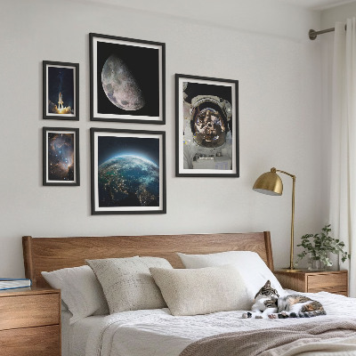 Set slika iznad kauča Svemirska otkrića astronauta