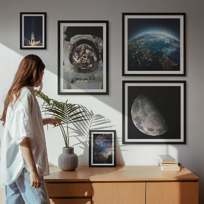 Set slika iznad kauča Svemirska otkrića astronauta