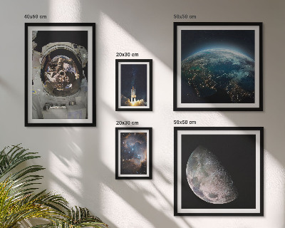 Set slika iznad kauča Svemirska otkrića astronauta