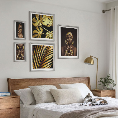 Set slika iznad kauča Glamurozni portreti žena u prirodi