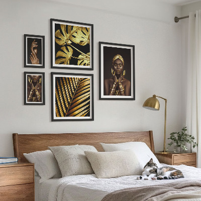 Set slika iznad kauča Glamurozni portreti žena u prirodi