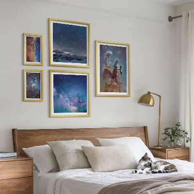 Set slika iznad kauča Kozmički krajolici galaksija