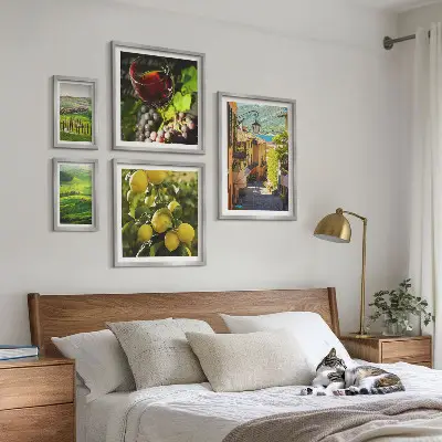 Set 5 slika u okviru očaravajući pejzaži Toskane