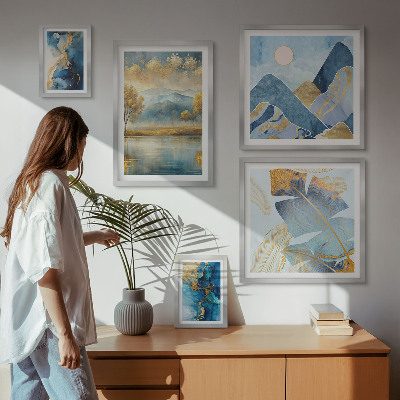 Set 5 slika u okviru Elegantni krajolici planinskih biljaka
