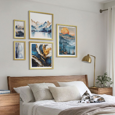 Set 5 slika u okviru Planinski krajolici zapad