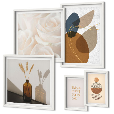 Set slika iznad kauča Boho biljni ukrasi