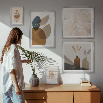 Set slika iznad kauča Boho biljni ukrasi