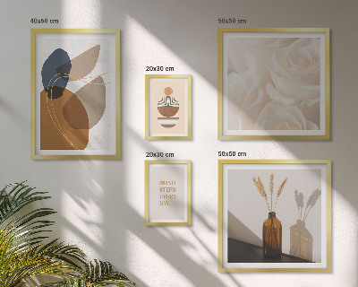 Set slika iznad kauča Boho biljni ukrasi