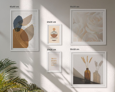 Set slika iznad kauča Boho biljni ukrasi