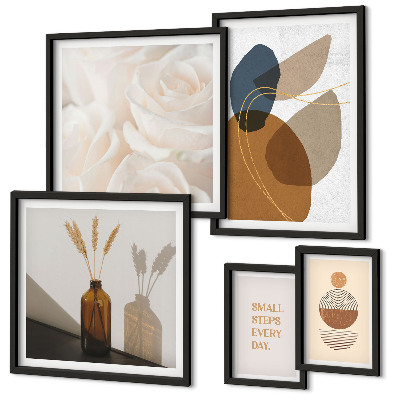 Set slika iznad kauča Boho biljni ukrasi
