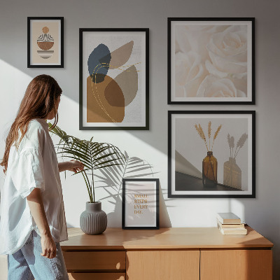 Set slika iznad kauča Boho biljni ukrasi