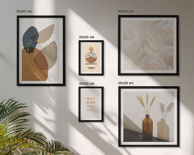 Set slika iznad kauča Boho biljni ukrasi