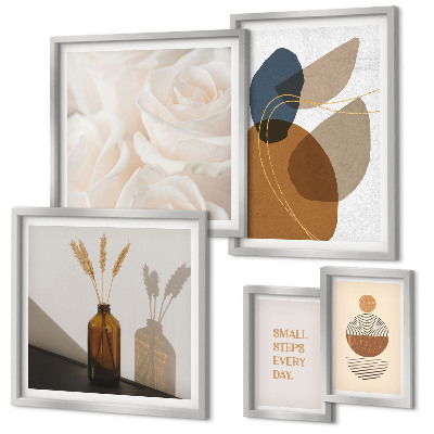 Set slika iznad kauča Boho biljni ukrasi