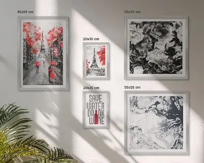 Pariško cvijeće i uzorci poliptih u okviru