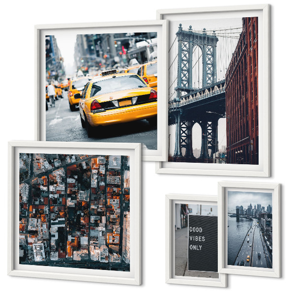 Set 5 slika u okviru Šarmantni pogledi na New York