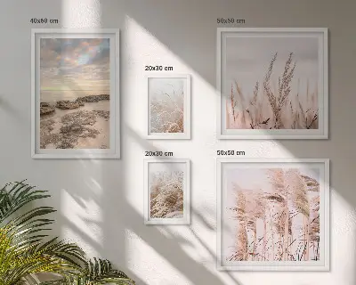 Set slika iznad kauča primorski krajolici sa suncem