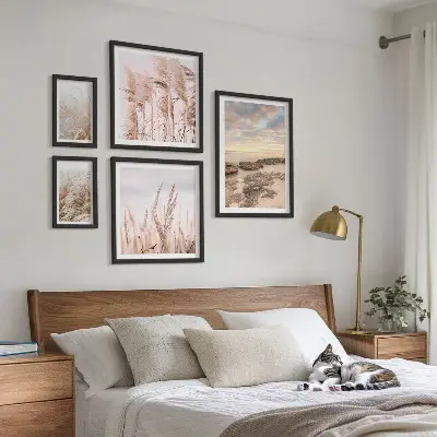 Set slika iznad kauča primorski krajolici sa suncem