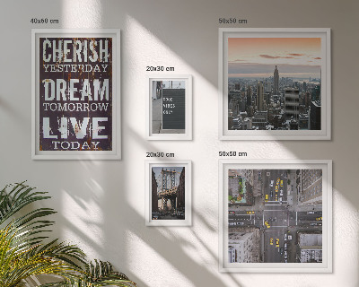Set 5 slika u okviru Inspirativni gradski slogani