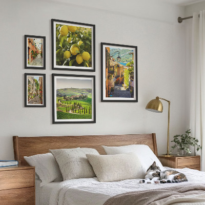 Set slika iznad kauča Šarmantne ulice talijanskih krajolika