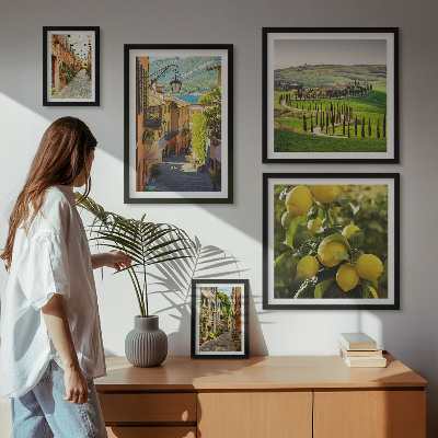 Set slika iznad kauča Šarmantne ulice talijanskih krajolika