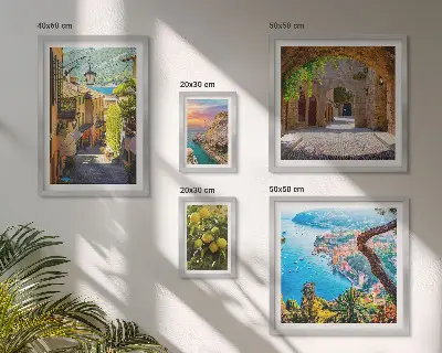 Šarmantni pogledi na more poliptih u okviru