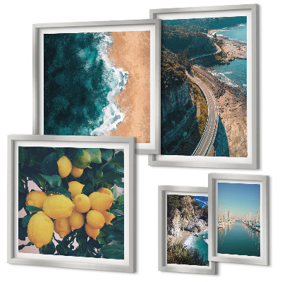 Set 5 slika u okviru Citrusi na plaži