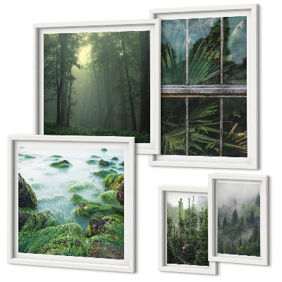 Set 5 slika u okviru Zeleni krajolici, šume, vegetacija