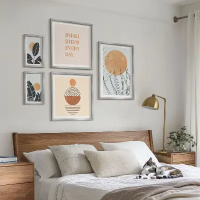 Set slika s biljnim motivima elegantni posteri za uređenje iznad kauča