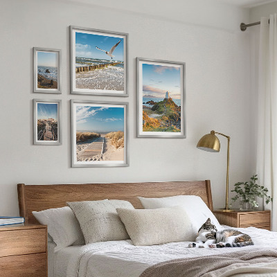 Set slika iznad kauča Svjetionici i plaže uz more