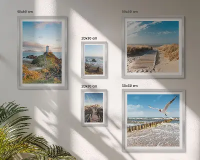 Set slika iznad kauča Svjetionici i plaže set slika s motivima mora